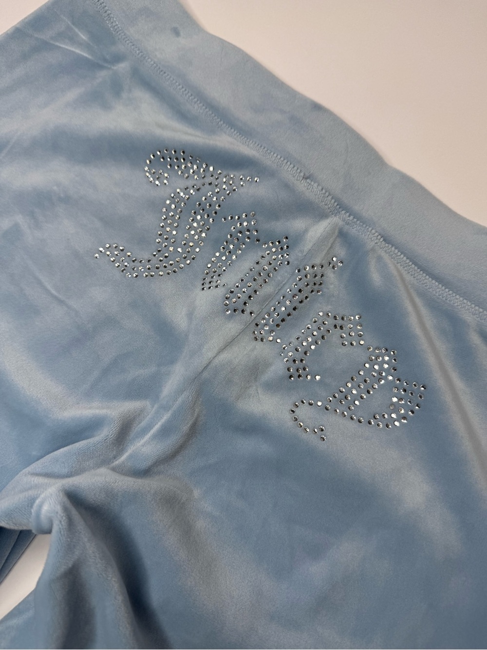 Juicy Couture Velour Track Pants Light Blue NWT Size Medium Y2K